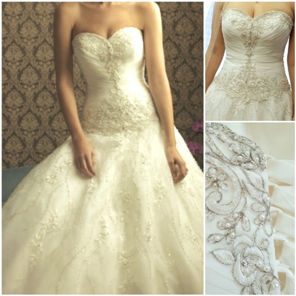 Allure Signature Dresses & Skirts - Allure Signature, Classice Ivory, Wedding Gown, Size 18, Swarovski Crystals